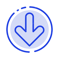 Flecha Hacia Abajo Dirección Descargar Icono De Línea De Línea De Puntos  Azul PNG ,dibujos Flecha, Negocio, Botón PNG y Vector para Descargar Gratis  | Pngtree